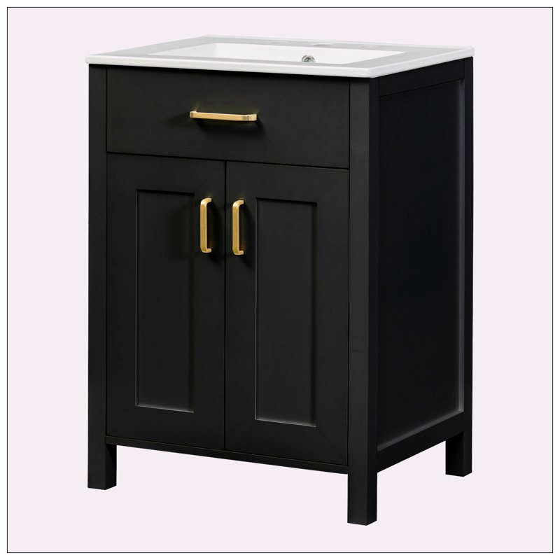 Ensemble de meuble-lavabo 24 po avec lavabo en céramique