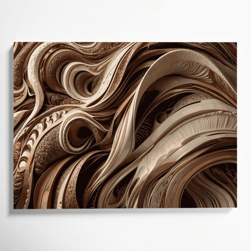 Art mural sur toile Biomorphic Abstraction, H 11 po x l 14 po