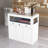 Elegant Jewelry Display Cabinet With Lock And Tempered Glass - 39.4" X 19.7" X 39.4"