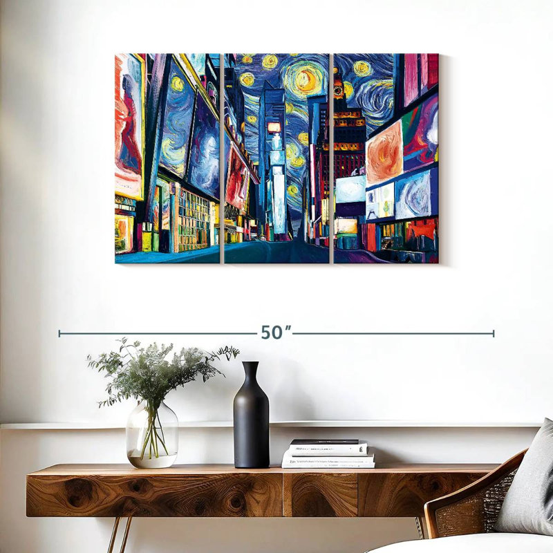 Sebbie Time Square Starry Night, 24" H x 38" W