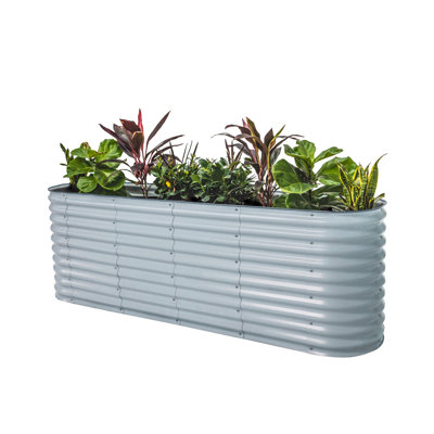 32" Tall 9 In 1 Modular Metal Outdoor Raised Garden Bed