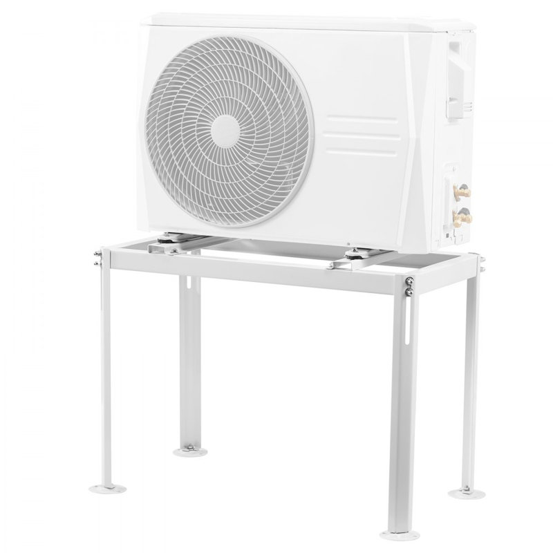 Mini Split Ground Stand Adjustable for 9000-24000 BTU 200kg Load, 60cm H x 85cm W x 43cm D