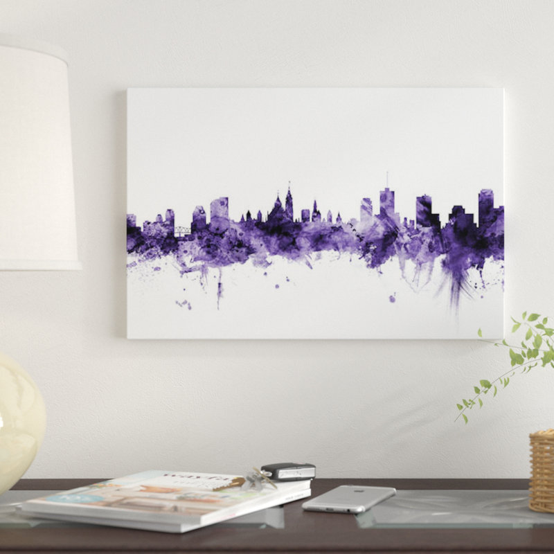 « ottawa, canada horizon » par michael tompsett, reproduction d’impression sur toile tendue, H 18 po x l 26 po x P 1,5 po