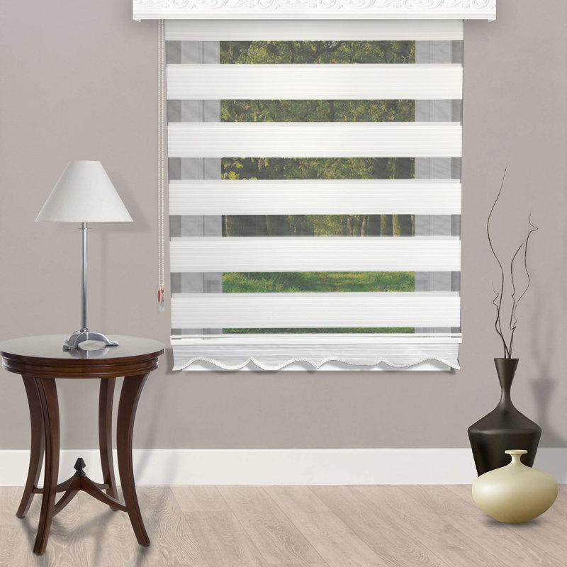 Semi Sheer Zebra Shades, 59"W x 102"L