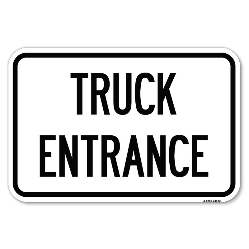 Entrée de camion de l'allée d'entrée / 24122, H 12 po x l 18 po x P 1 po