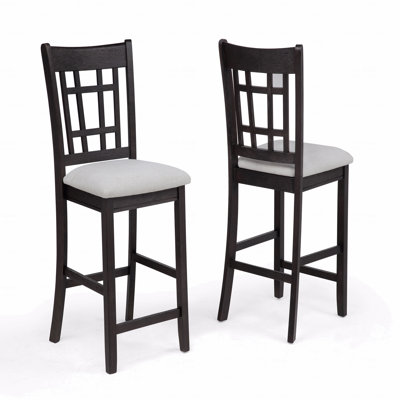 Ensemble de 2 chaises de pub rembourrées à hauteur de comptoir