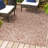 Truman Bohemian Medallion Textured Weave Red/Taupe Indoor/Outdoor Rug-274586799