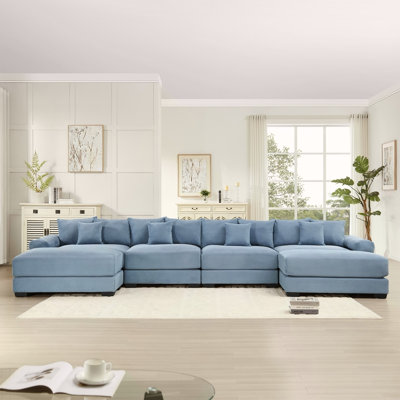 Canapé modulaire surdimensionné en U 170 po Cloud