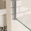 Pare-baignoire 1/4 po en verre trempé avec barre à serviettes tendance - 3458 modèle de salle de bain et magnifique