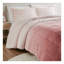 Ensemble d'édredon à poils longs Blush Ombre Shaggy