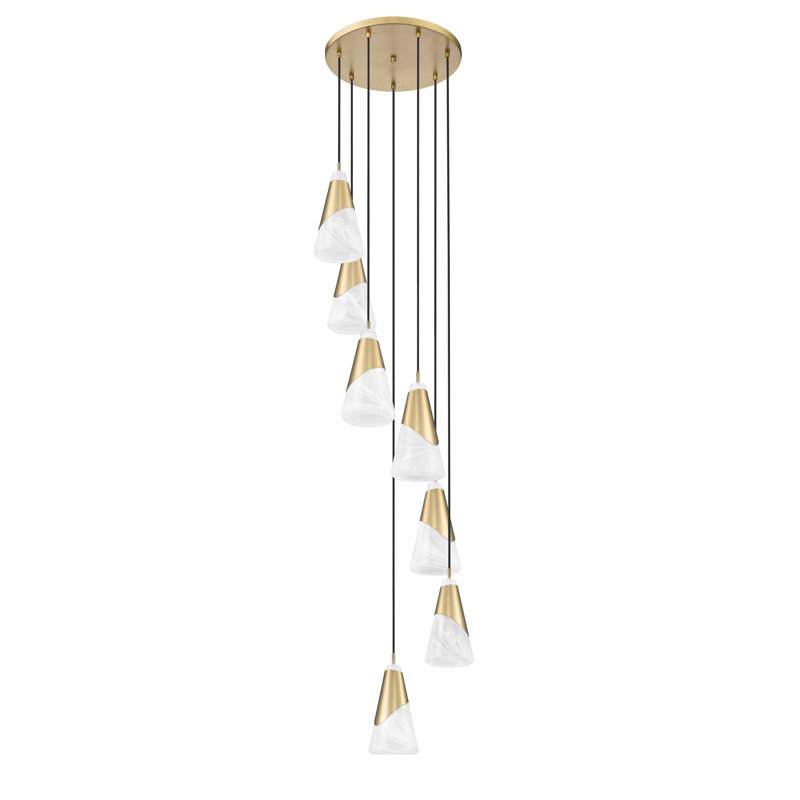 Lustre Jamess, Doré, 7 lumières