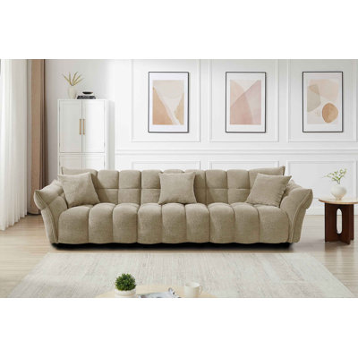 93.7" W Upholstered Modular Sofa