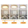 Aneeya 15.75In Wood LED Flush Mount with Control