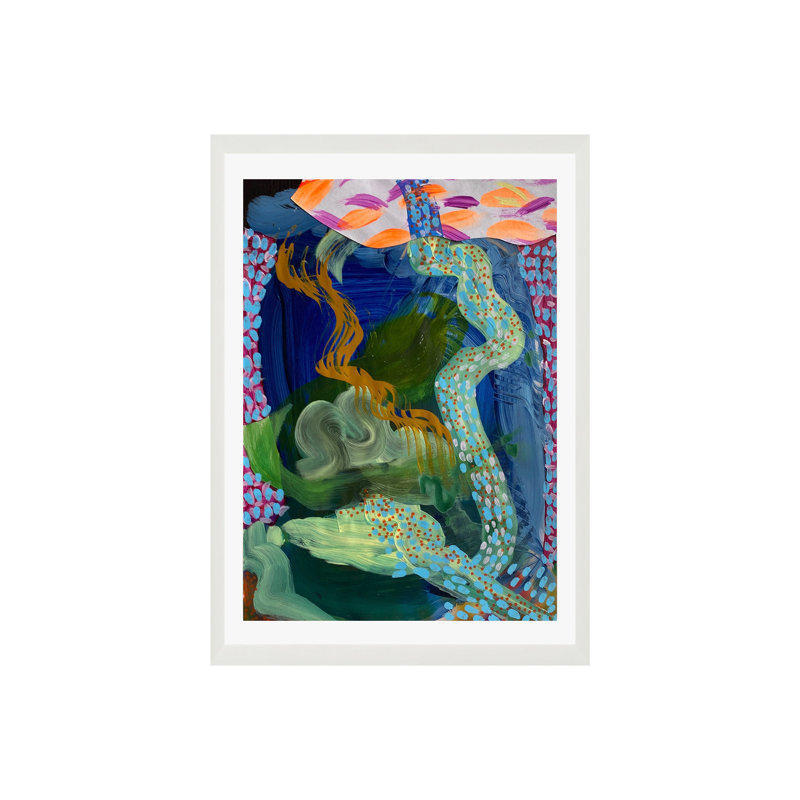 Bosc De Les Fades I by K'era Morgan, White, White Paper Single Picture Framed, 40" H x 30" W
