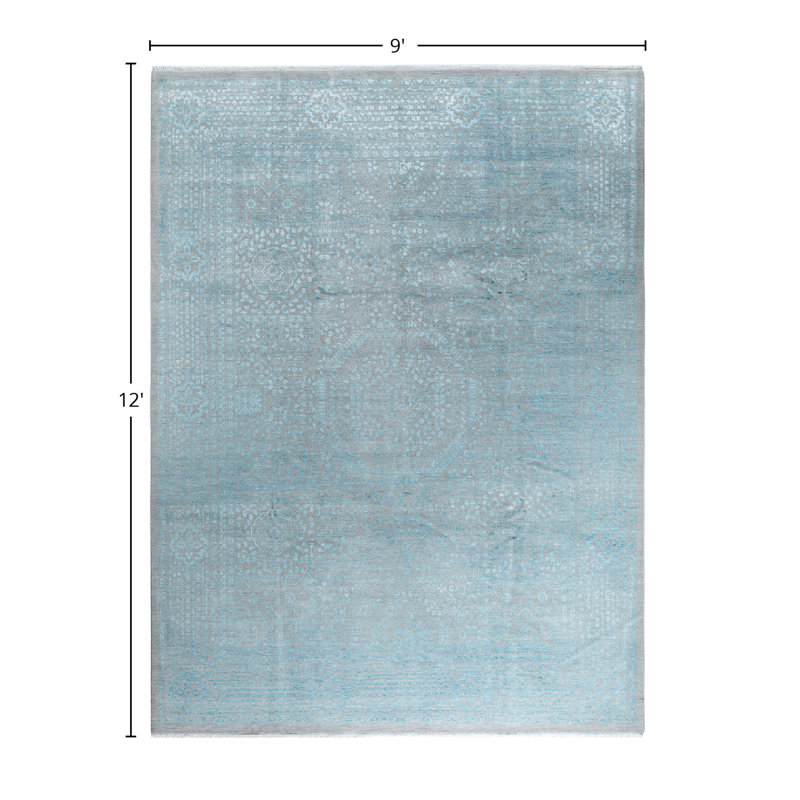 Overdyed One-of-a-Kind 9' 0" X 12' 0" Hand Knotted Area Rug