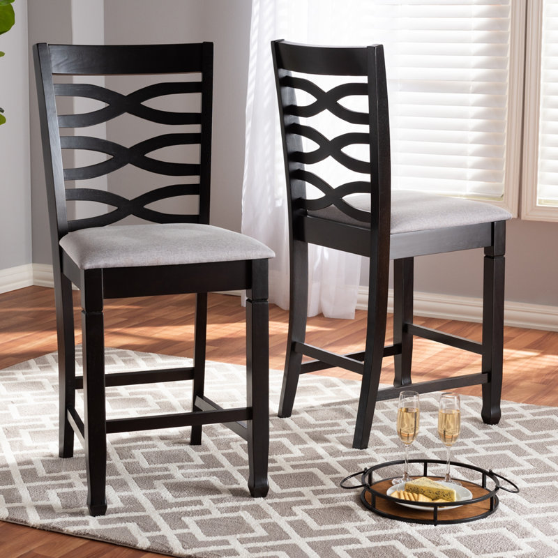 Tabouret de comptoir Roby, gris