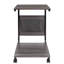 C Shaped End Table TV Tray on Wheels