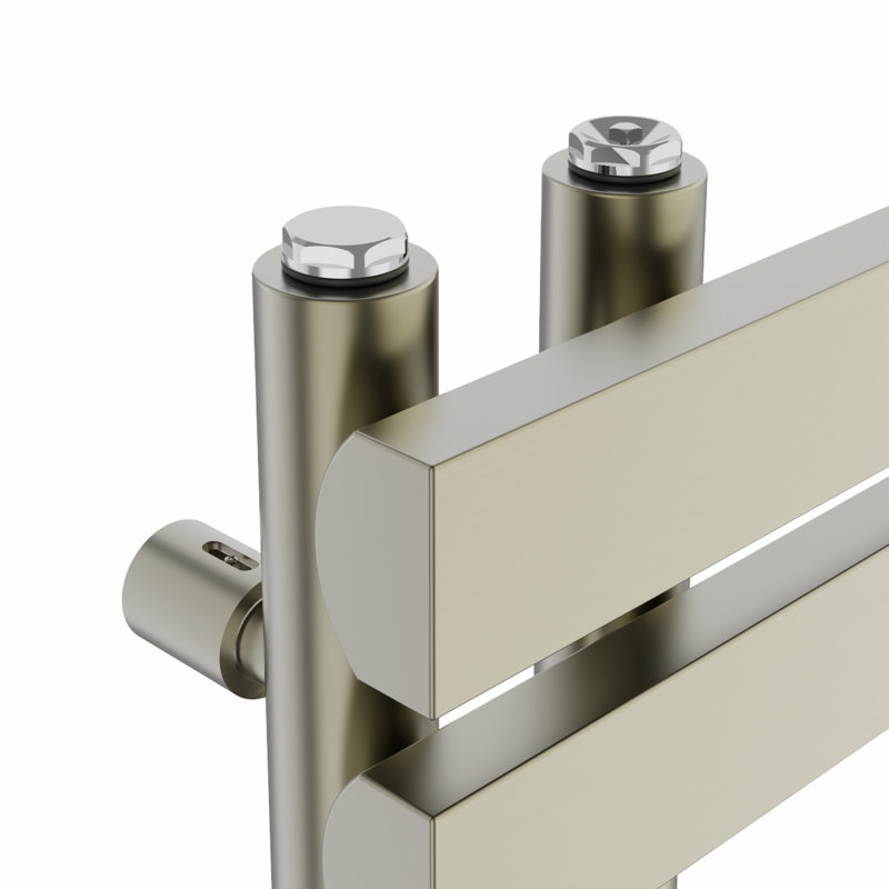 Arulappu Designer Towel Rail Heated Towel Rails, 80cm H x 45cm W, Brushed Brass