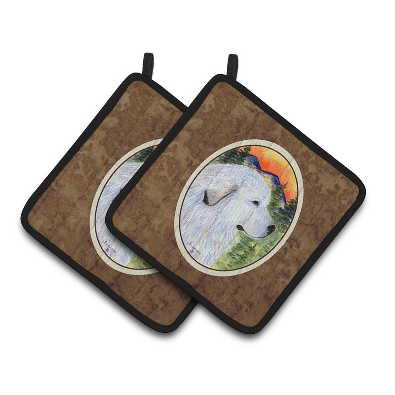 Caroline's Treasures Great Pyrenees Polyester Potholder