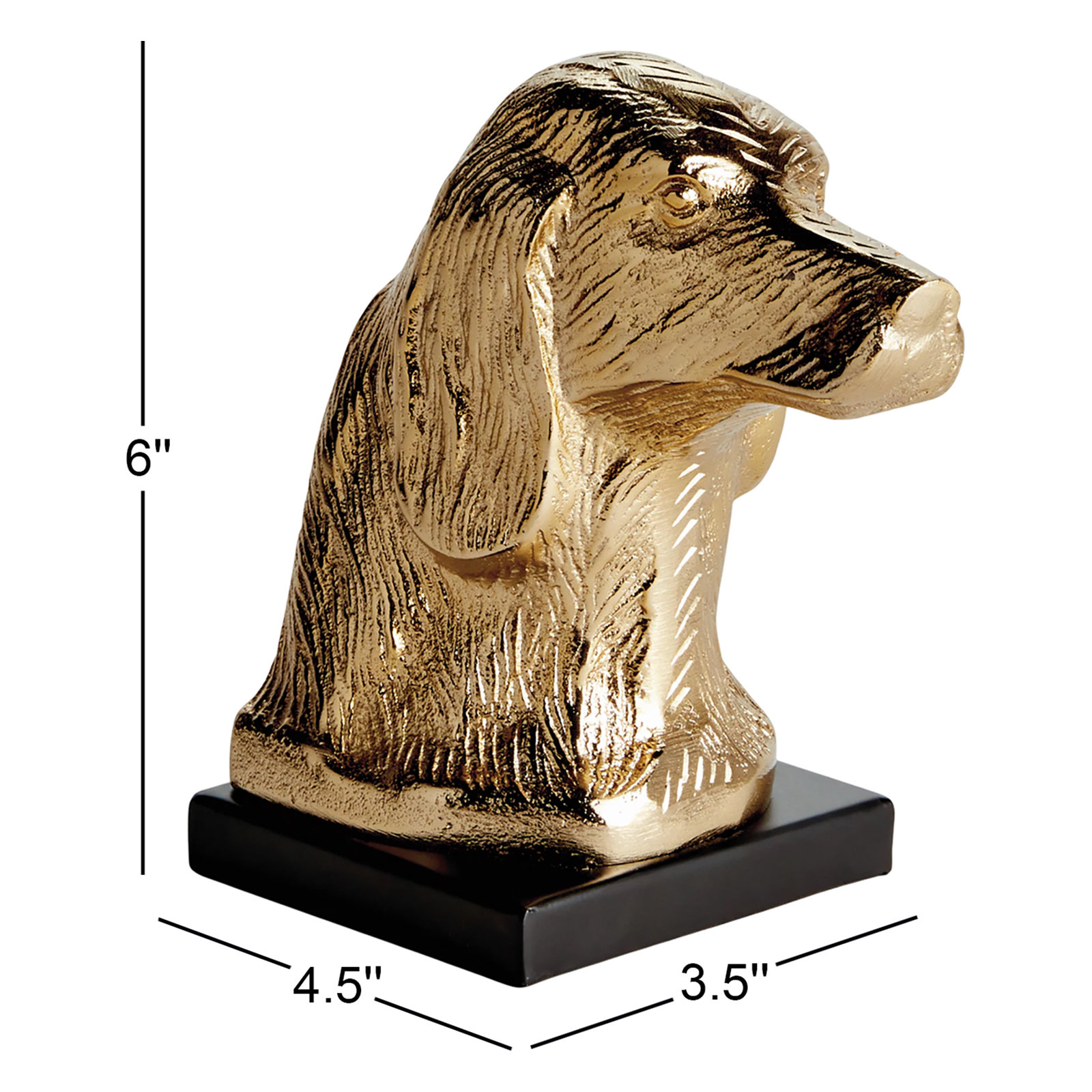 Dog Bust Sculpture