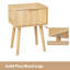 Table d'appoint en chêne de 15,7 po de largeur (2 pièces)-1374084752