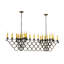 Lustre géométrique de style bougie à 23 lumières Bensley