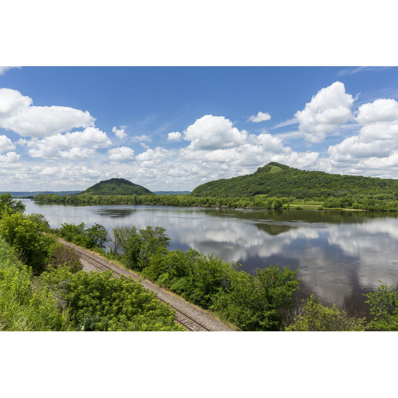 Mississippi River Scenic par John_Brueske - Photographie de toile tendue, H 8 po x l 12 po