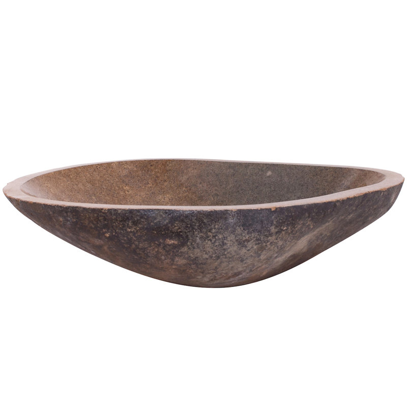 Novatto 17'' Brown Stone Specialty Bathroom Sink