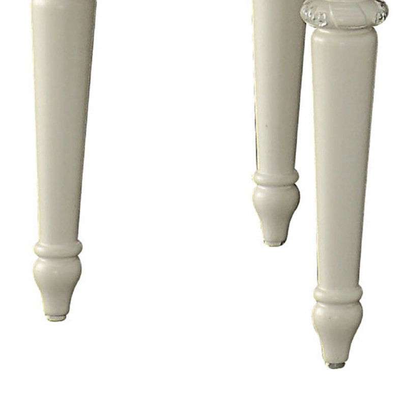 Solid + Manufactured Wood Accent Stool