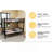 Twin Over Twin Metal Bunk Bed For Kids Boys Girls,Metal Structure Bedframe With Ladders & Guardrail,Convertible 2 Beds,No Spring Box Required-592952025