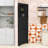 Triangle Bathroom Corner Cabinet with Adjustable Shelves, Triangle Drawers and Enclosed Storage-1437062274