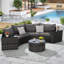 Ensemble de canapé modulaire 7 pièces avec table basse 7 pièces-731863943