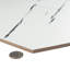 Visium Hex 17" x 20" Porcelain Marble Look Floor and Wall Tile