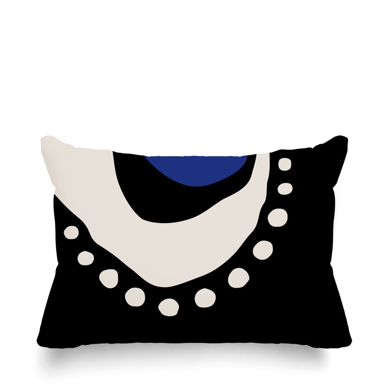 Coussin lombaire réversible intérieur / extérieur Sofi Minimalist, H 14 po x l 20 po, Marine