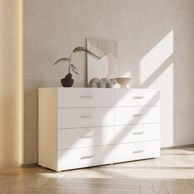Johnica 8 - Drawer 55.1" W Double Dresser by Ebern Designs