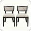 Ensemble de 2 chaises de salle à manger Pratique, polyvalent, robuste, confortable, élégant, durable, ergonomique-1174752105