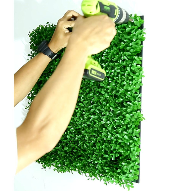 Plante buis artificielle en carreaux