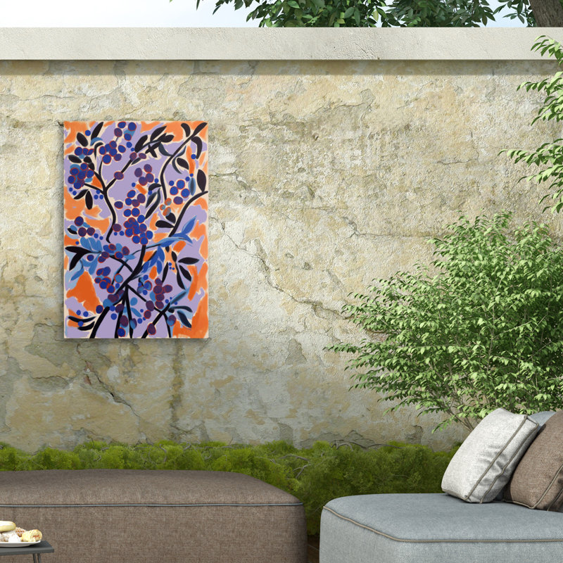Toile d'extérieur Treechild Blueberries, H 12 po x l 19 po