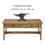 Table basse à 4 pieds avec rangement Alfanso