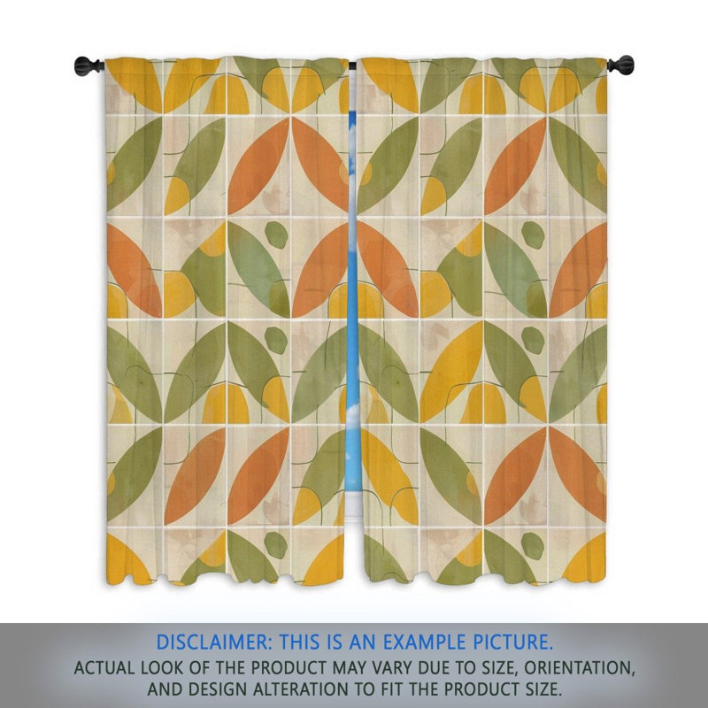 Paire de rideaux obscurcissant Ajoni, L 20 po x L 61 po