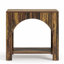 Table de bout 27,56 "en arche de style campagnard, table d'appoint moderne avec tablette de rangement ouverte pour le salon, ensemble de 2-129912498