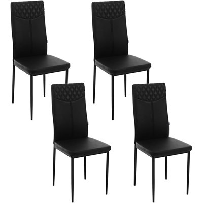 Eisine 47cm H Upholstered Metal Side Chair