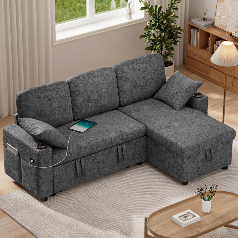 Sofa Bed, Grey
