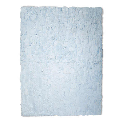 Ice Blue Rex Rabbit Fur Rug_2X7.5Ft