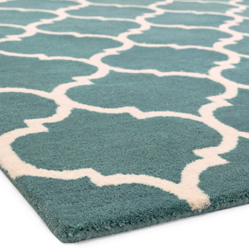 Reina Geometric Wool Hand Woven Area Rug, Rectangle 120 x 170cm