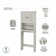 Keyunta Single Bathroom Vanity with Ceramic Top with Mirror