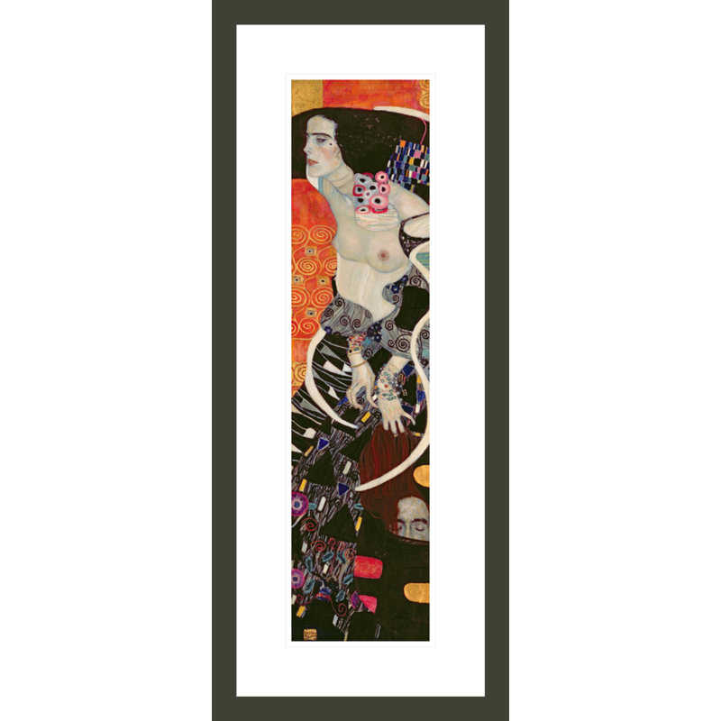 «Judith II (Salome)» par Gustav Klimt, impression giclée encadrée, H 29,5 po x l 12,17 po
