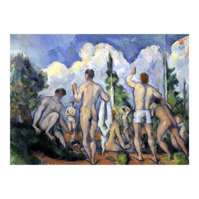«The Bathers» par Paul Cézanne, estampe numérique