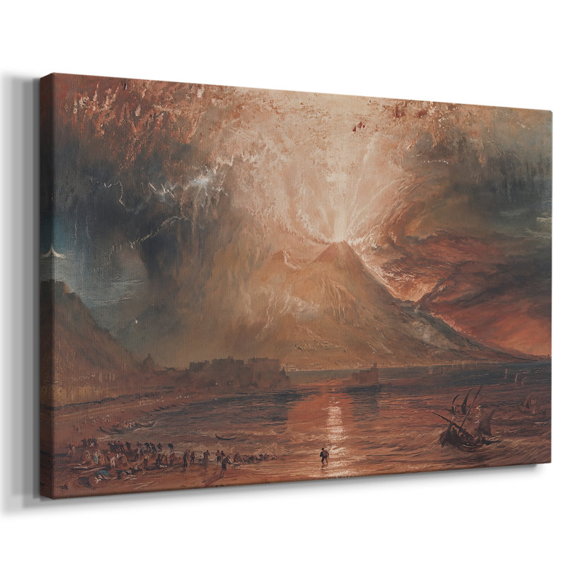 Vésuve dans Eruption-J.M.W. Toile tendue Turner-Gallery-c. 1817, 18 x 27