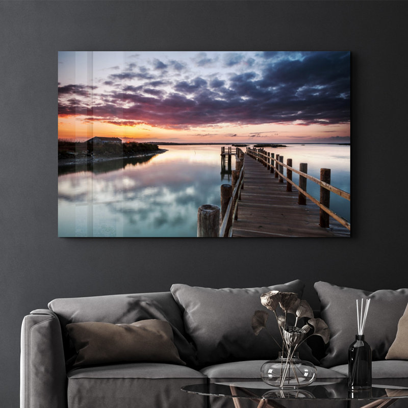 Elegant Tempered Glass Wall Art Painting, 13.8 x 21.7 inches | 100% Tempered Glass, Thickness: 0.16 inches | UV Printed for Vibrant Colors | Perfect for Home Decor, Living Room, & Office Spaces